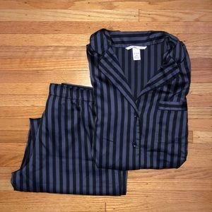 VS Striped Silk Pajama Set